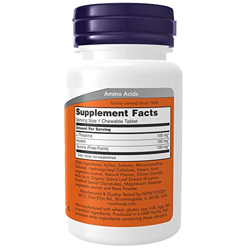 Foto 3 pulgar | Complementa Now L-teanina 100 Mg Con Inositol Y Taurina 90 Che - Venta Internacional.