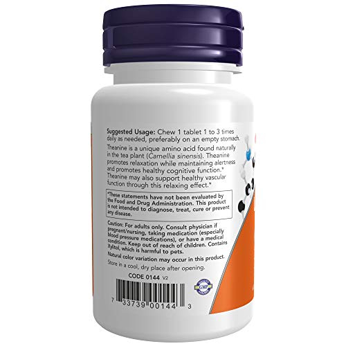 Foto 4 pulgar | Complementa Now L-teanina 100 Mg Con Inositol Y Taurina 90 Che - Venta Internacional.