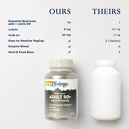 Foto 6 pulgar | Multivitamínico Solaray, Una Vez Al Día Para Adultos Mayores De 50 Años, 90 Cápsulas Vegetarianas - Venta Internacio