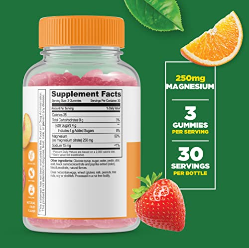 Foto 4 pulgar | Suplemento Lifeable Citrato De Magnesio 250 Mg En Gomitas 90 Unidades - Venta Internacional.
