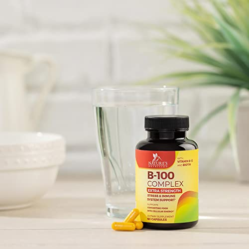 Foto 6 | Suplemento B Complex Nature's Nutrition B-100 60 Cápsulas - Venta Internacional.