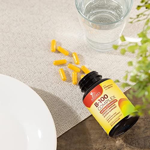 Foto 7 | Suplemento B Complex Nature's Nutrition B-100 60 Cápsulas - Venta Internacional.