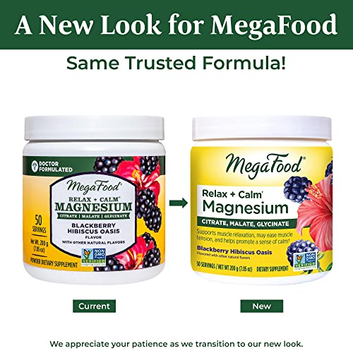 Foto 2 | Magnesio En Polvo Megafood Relax Calm Blackberry Hibiscus 200 - Venta Internacional.