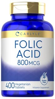 Foto 1 | Suplemento De Ácido Fólico Carlyle, Tabletas De 800 Mcg, 400 Unidades - Venta Internacional.