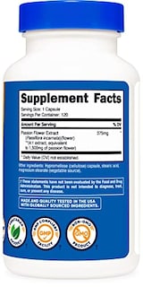 Foto 4 | Suplemento Nutricost Extracto De Pasiflora 1500 Mg 120 Cápsulas - Venta Internacional.