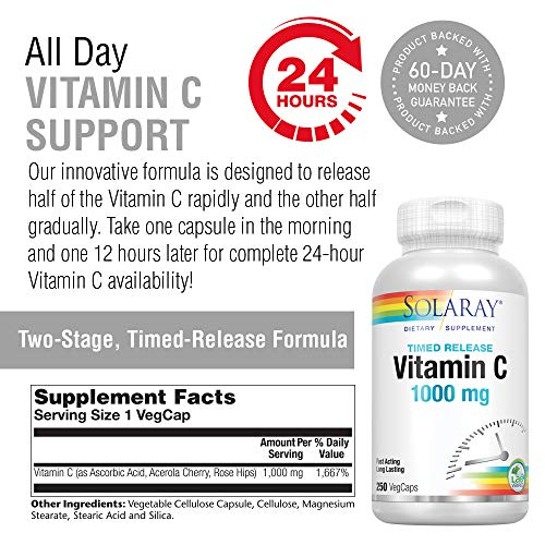 Foto 4 pulgar | Suplemento Solaray De Vitamina C Con Escaramujo Y Acerola 1000 Mg - Venta Internacional.