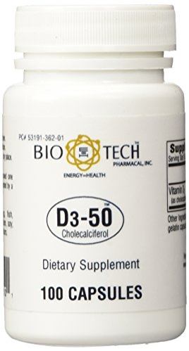 Foto 1 | Suplemento Biotech Pharmacal D3-50 50 50 000 Ui 100 Cápsulas - Venta Internacional.