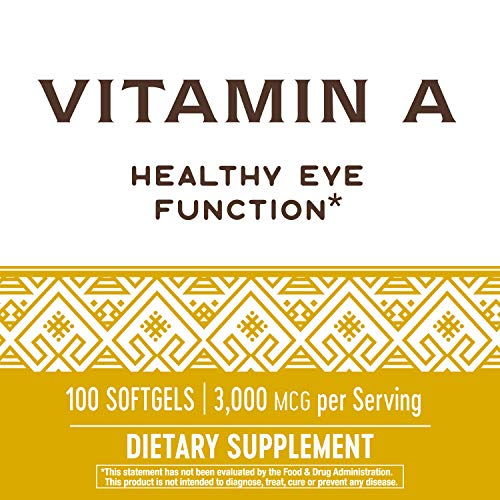 Foto 3 pulgar | Suplemento De Vitamina A De Nature's Way, 3000 Mcg, 100 Cápsulas Blandas - Venta Internacional.