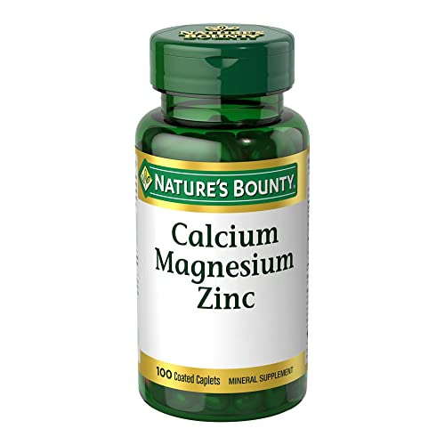 Suplemento Nature's Bounty De Calcio, Magnesio Y Zinc, 100 Cápsulas - Venta Internacional.