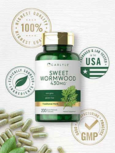 Foto 6 pulgar | Suplemento Carlyle Sweet Wormwood 430 Mg 200 Cápsulas - Venta Internacional.