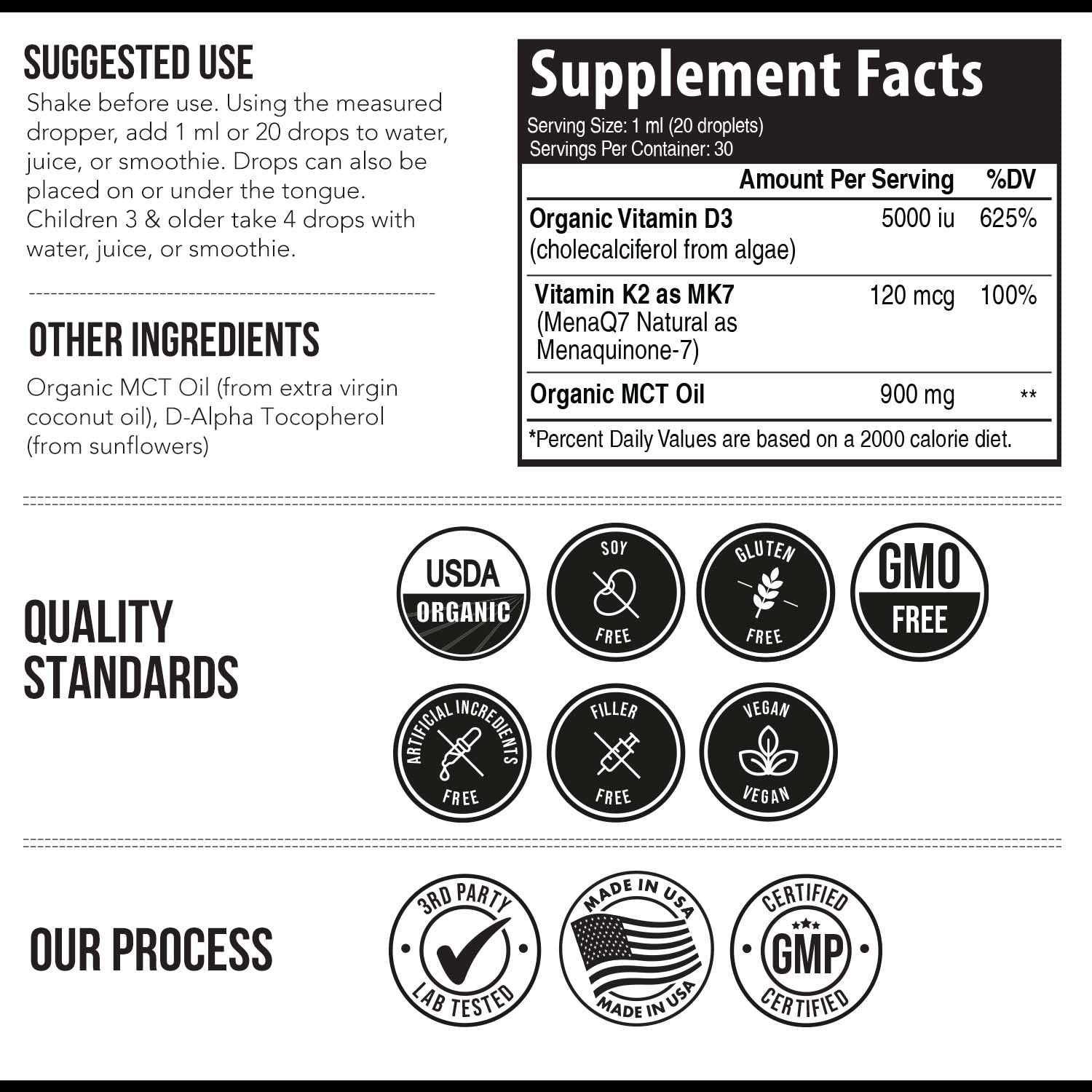 Foto 8 pulgar | Suplemento Triquetra Health Organic Plant D3 + K2 5000 Ui - Venta Internacional.