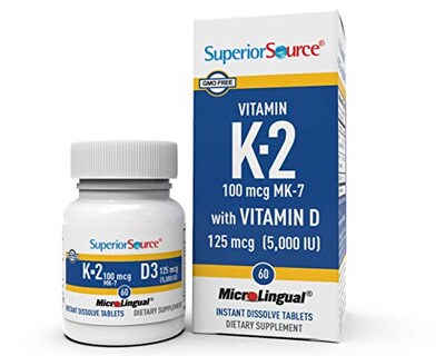 Foto 1 | Suplemento Superior Source K2 (mk-7) De 100 Mcg Con D3 5000 Ui 60 - Venta Internacional.