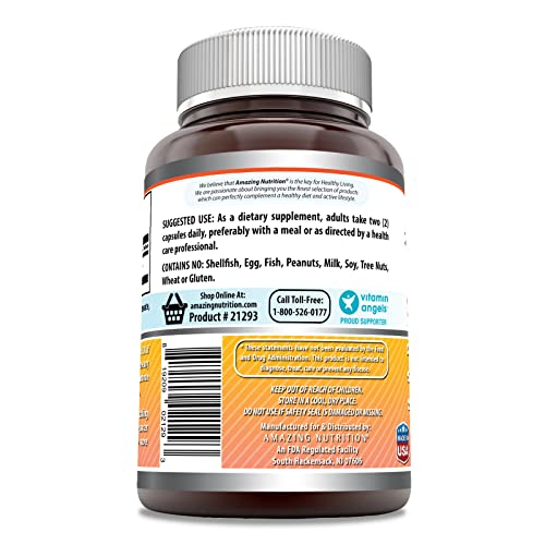 Foto 4 pulgar | Suplemento Amazing Formulas Berberine 500 Mg (1000 Mg) 250 Cápsulas - Venta Internacional.