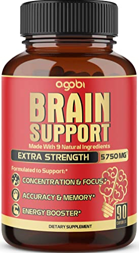 Foto 2 pulgar | Suplemento Agobi Brain Support 9 En 1 5750 Mg 90 Cápsulas - Venta Internacional.