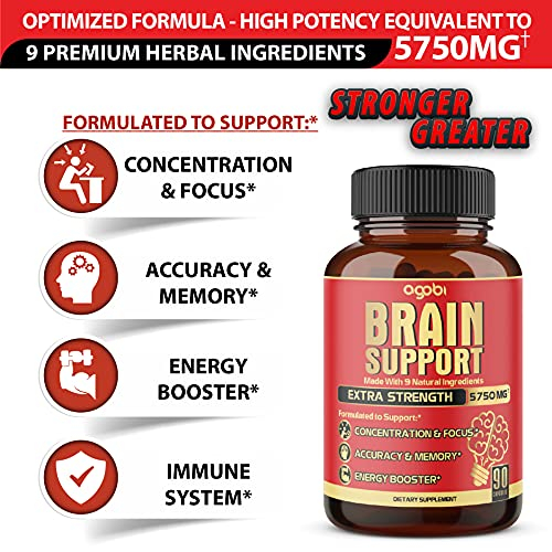 Foto 3 | Suplemento Agobi Brain Support 9 En 1 5750 Mg 90 Cápsulas - Venta Internacional.