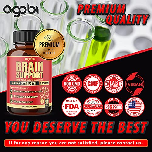Foto 8 pulgar | Suplemento Agobi Brain Support 9 En 1 5750 Mg 90 Cápsulas - Venta Internacional.
