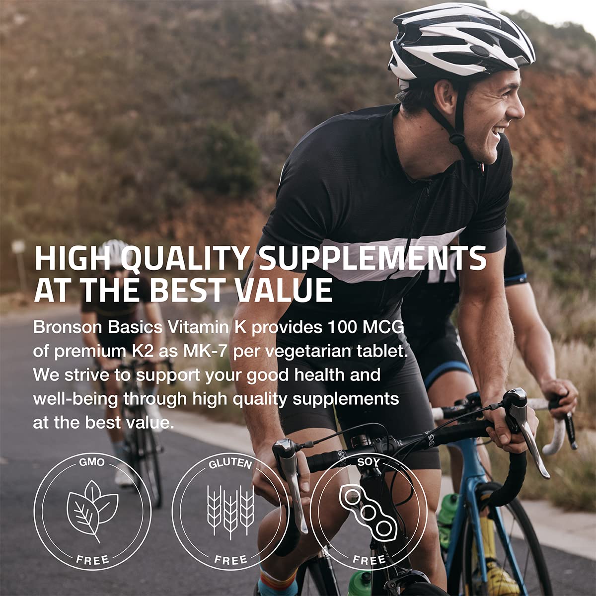 Foto 5 pulgar | Suplemento Bronson De Vitamina K2 Mk-7 De 100 Mcg Para Huesos Fuertes - Venta Internacional.