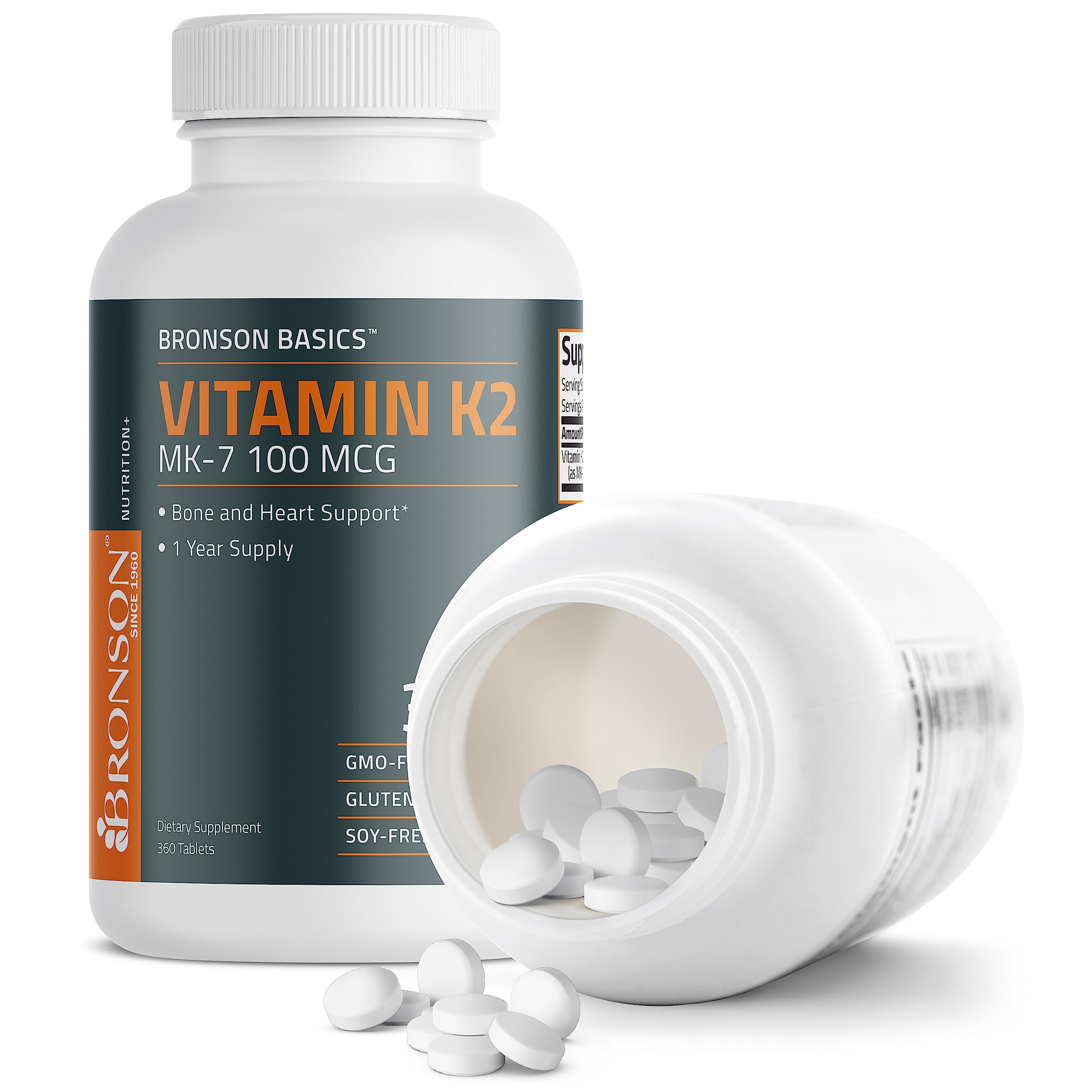 Foto 7 pulgar | Suplemento Bronson De Vitamina K2 Mk-7 De 100 Mcg Para Huesos Fuertes - Venta Internacional.