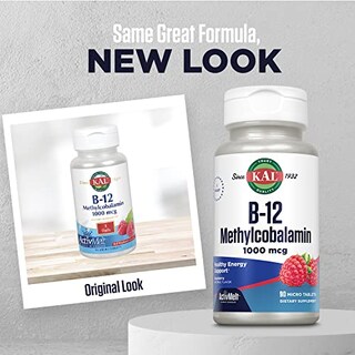 Foto 2 | Suplemento Kal De Vitamina B12, Metilcobalamina, 1000 Mcg, 90 Tabletas - Venta Internacional.