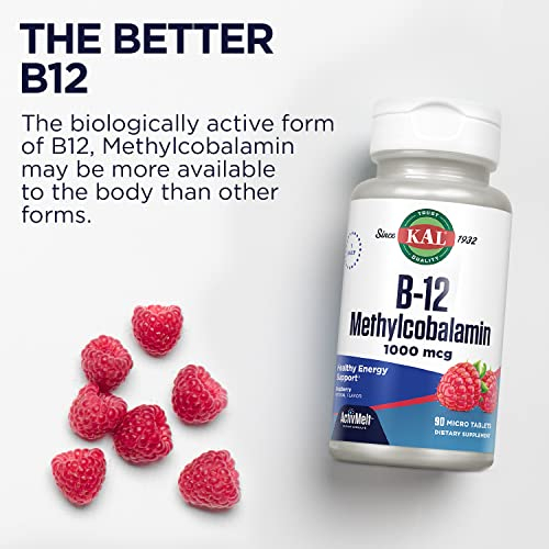Foto 7 pulgar | Suplemento Kal De Vitamina B12, Metilcobalamina, 1000 Mcg, 90 Tabletas - Venta Internacional.