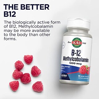 Foto 6 | Suplemento Kal De Vitamina B12, Metilcobalamina, 1000 Mcg, 90 Tabletas - Venta Internacional.