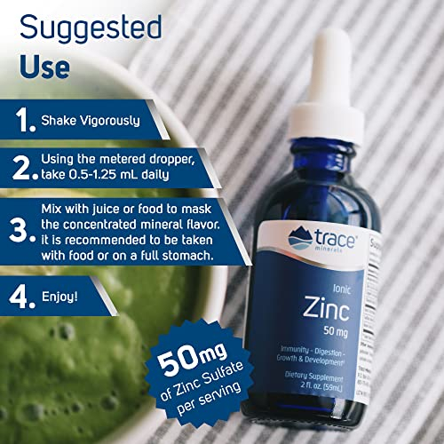 Foto 5 pulgar | Suplemento De Zinc Iónico Líquido Trace Minerals Research, 60 Ml - Venta Internacional.