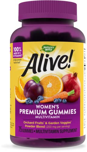 Foto 2 pulgar | Multivitaminas En Gomitas ¡nature's Way Alive! Premium Para Mujer 75 - Venta Internacional.