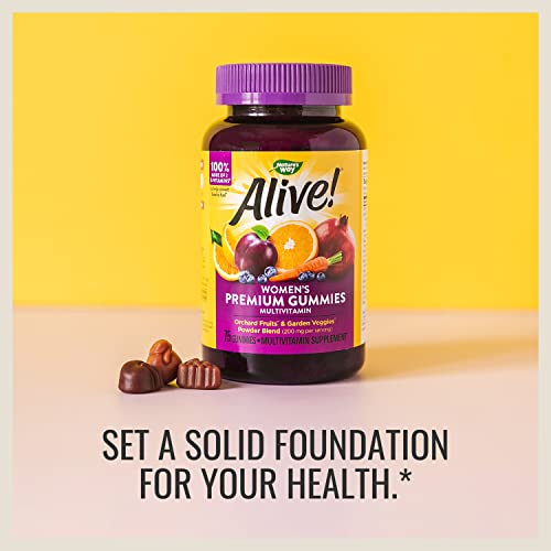 Foto 6 pulgar | Multivitaminas En Gomitas ¡nature's Way Alive! Premium Para Mujer 75 - Venta Internacional.