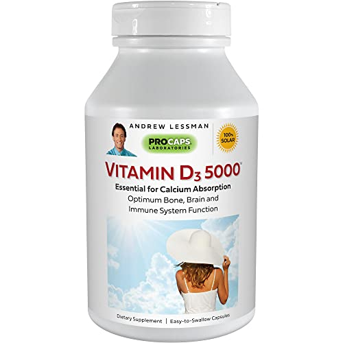 Foto 2 pulgar | Suplemento Andrew Lessman de Vitamina D3 5000 UI 180 Cápsulas - Venta Internacional