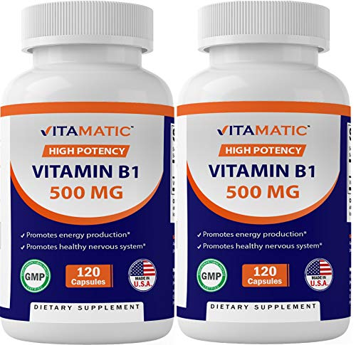 Suplemento Vitamático De Vitamina B1 (tiamina) 500 Mg 120 Cápsulas - Venta Internacional.