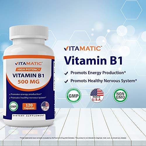 Foto 4 pulgar | Suplemento Vitamático De Vitamina B1 (tiamina) 500 Mg 120 Cápsulas - Venta Internacional.