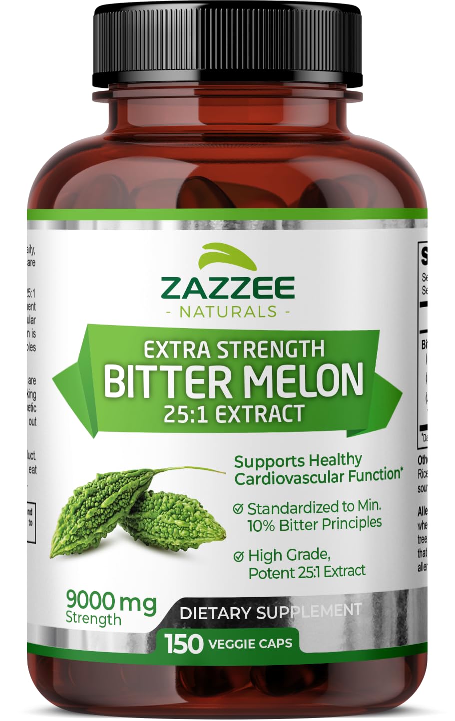 Foto 2 pulgar | Suplemento De Extracto De Melón Amargo Zazzee Extra Strength 9000 Mg - Venta Internacional.