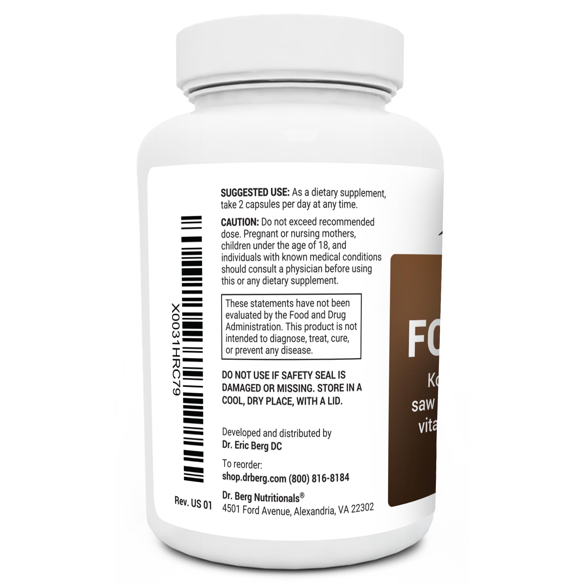 Foto 4 pulgar | Vitaminas Para El Crecimiento Del Cabello Dr. Berg, Todo En Uno Para Hombres Y Mujeres, 90 Cápsulas - Venta Internaci