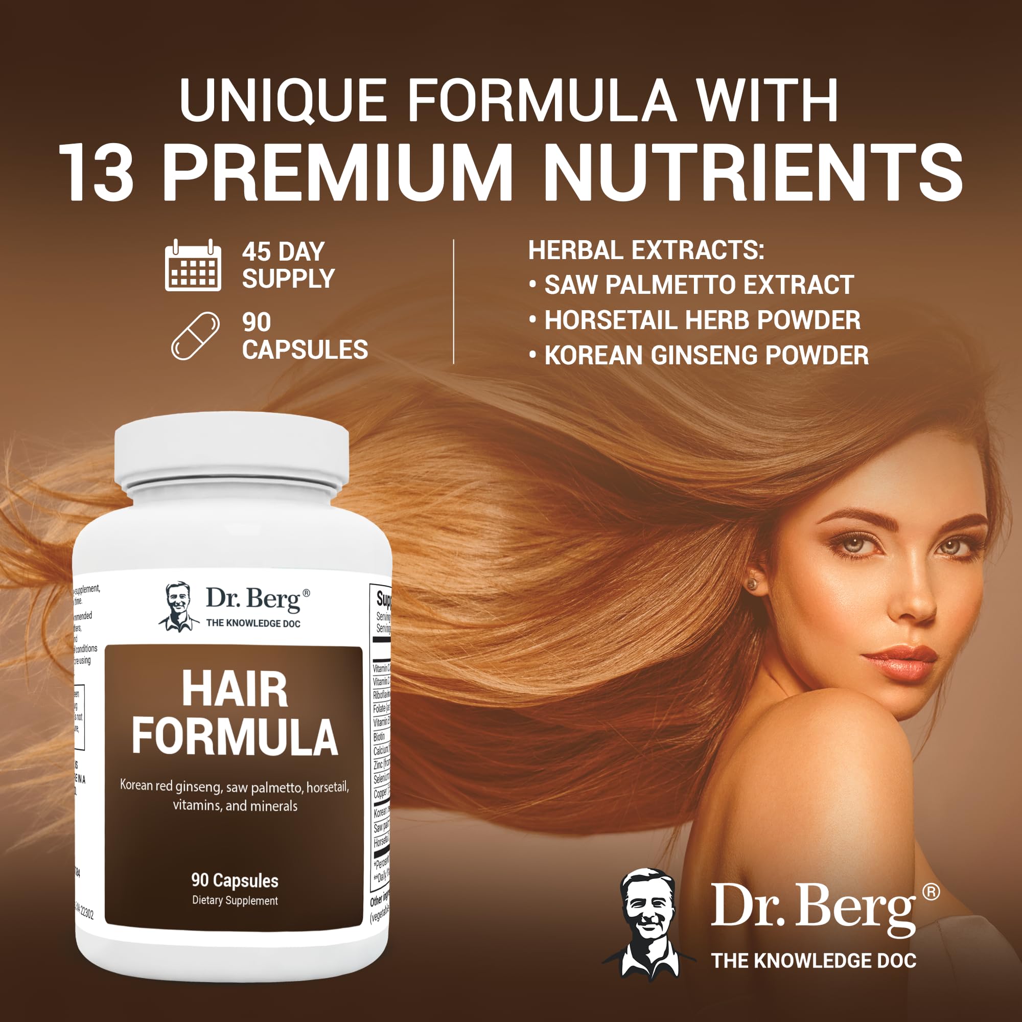 Foto 6 pulgar | Vitaminas Para El Crecimiento Del Cabello Dr. Berg, Todo En Uno Para Hombres Y Mujeres, 90 Cápsulas - Venta Internaci