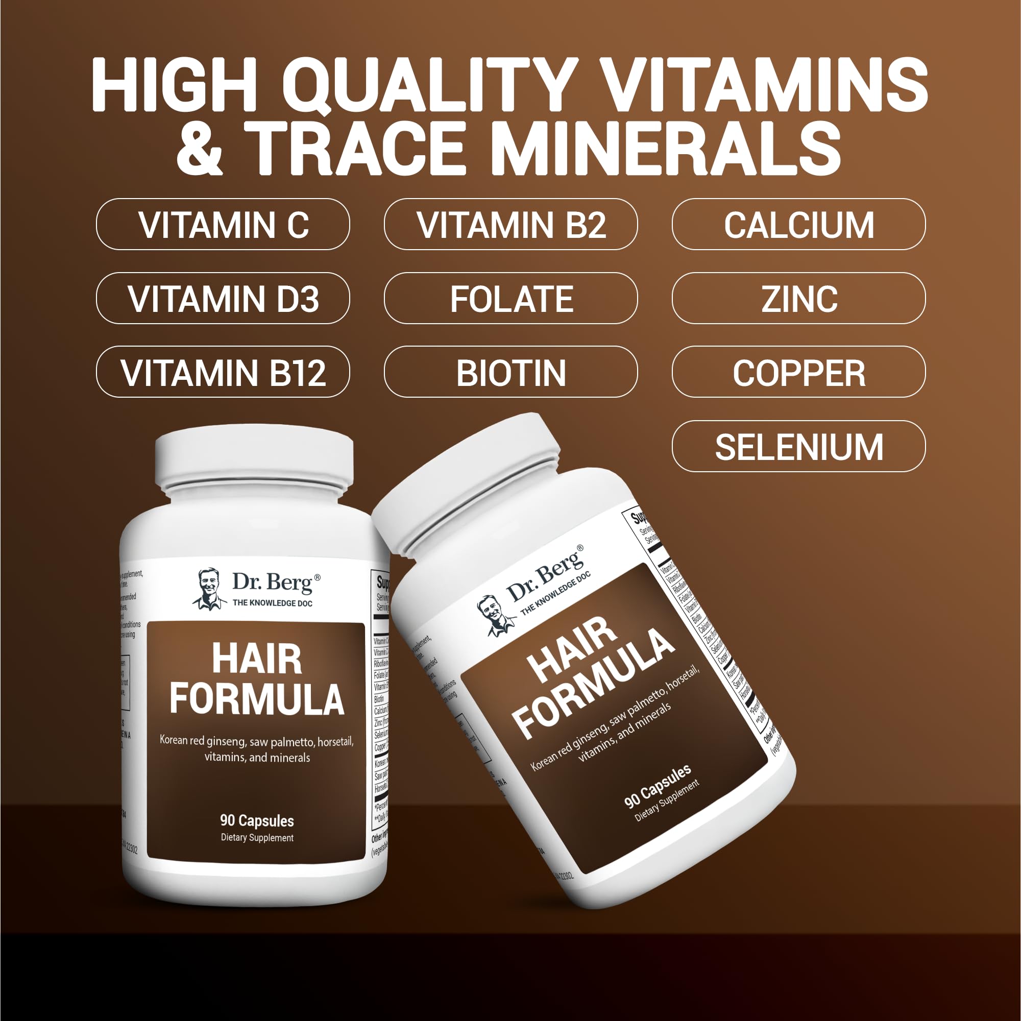Foto 8 pulgar | Vitaminas Para El Crecimiento Del Cabello Dr. Berg, Todo En Uno Para Hombres Y Mujeres, 90 Cápsulas - Venta Internaci