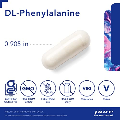 Foto 4 pulgar | Suplemento De Aminoácidos Pure Encapsulations Dl-fenilalanina - Venta Internacional.