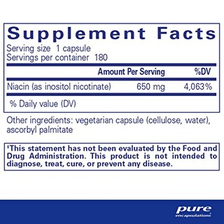 Foto 2 | Suplemento Pure Encapsulations Niacitol 650 Mg 180 Cápsulas - Venta Internacional.