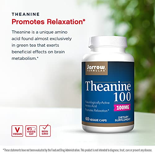 Foto 3 | Suplemento De Teanina De Jarrow Formulas, 100 Mg, 60 Cápsulas Vegetarianas - Venta Internacional.