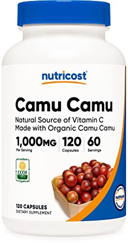 Foto 2 pulgar | Suplemento Nutricost Camu Camu 1000 Mg 120 Cápsulas Con 200 Mg  - Venta Internacional.