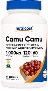 Foto 1 | Suplemento Nutricost Camu Camu 1000 Mg 120 Cápsulas Con 200 Mg - Venta Internacional.