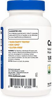 Foto 3 | Suplemento Nutricost Camu Camu 1000 Mg 120 Cápsulas Con 200 Mg - Venta Internacional.