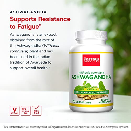 Foto 4 pulgar | Suplemento Jarrow Formulas Ashwagandha 300 Mg 120 Comprimidos - Venta Internacional.