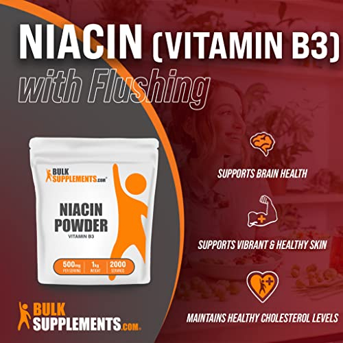 Foto 4 pulgar | Suplemento De Niacina En Polvo Bulksupplements.com 1 Kg - 2000 Dosis - Venta Internacional.