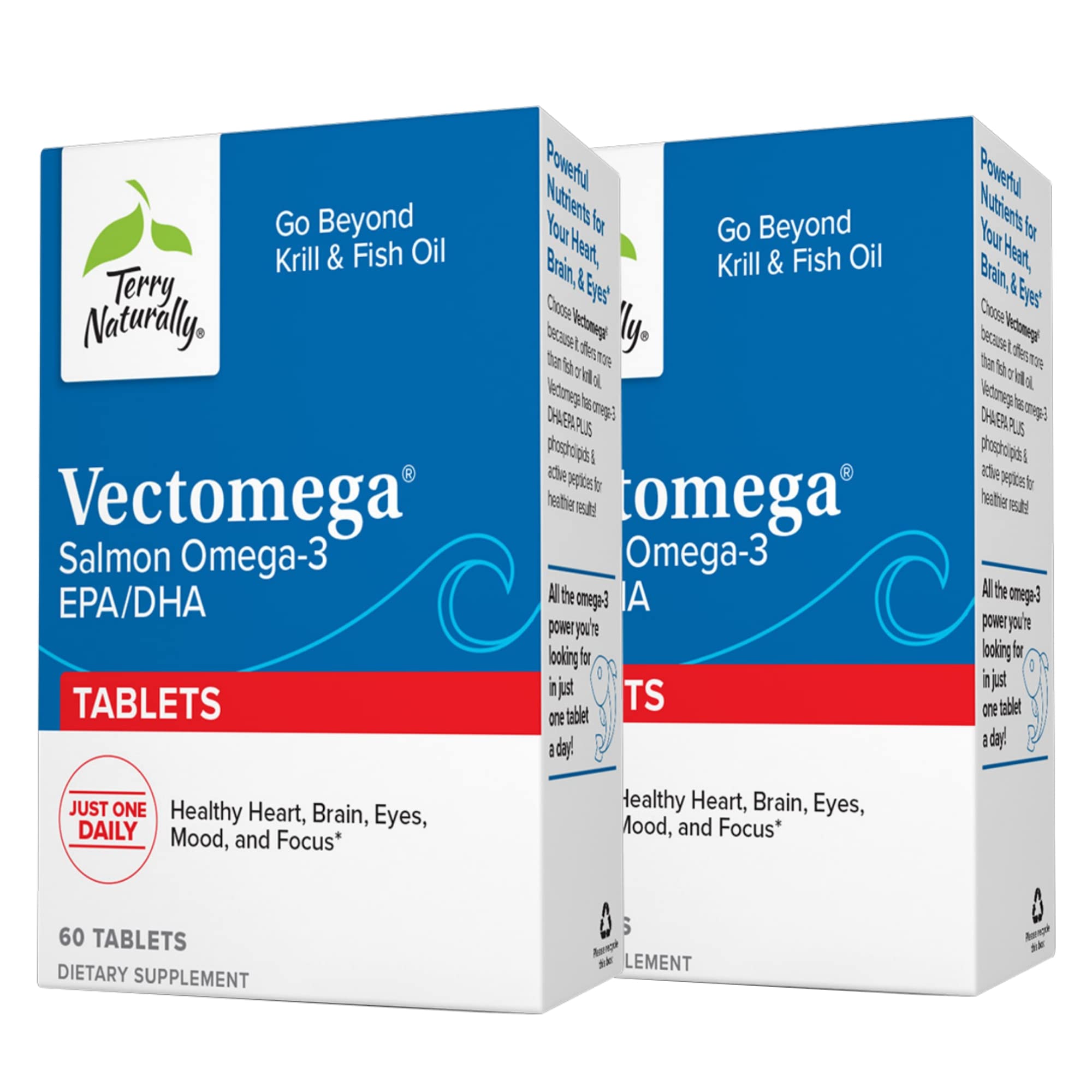 Foto 2 pulgar | Suplemento Terry Naturally Vectomega Omega-3 60 Comprimidos X 2 - Venta Internacional.