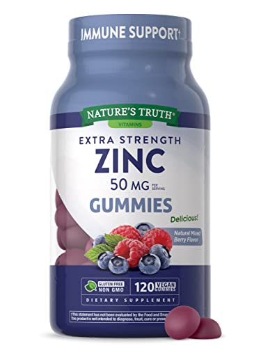 Foto 2 pulgar | Suplemento De Gomitas De Zinc Nature's Truth, 50 Mg, 120 Unidades - Venta Internacional.
