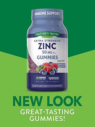 Foto 4 pulgar | Suplemento De Gomitas De Zinc Nature's Truth, 50 Mg, 120 Unidades - Venta Internacional.