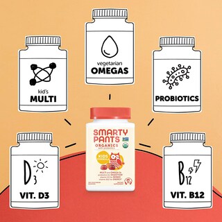 Foto 4 | Suplemento Multivitamínico Diario Orgánico Gummy Kids De Smartypants - Venta Internacional.