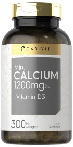 Foto 2 pulgar | Complemente Carlyle Calcium Con D3 1200 Mg 300 Cápsulas Blandas - Venta Internacional.