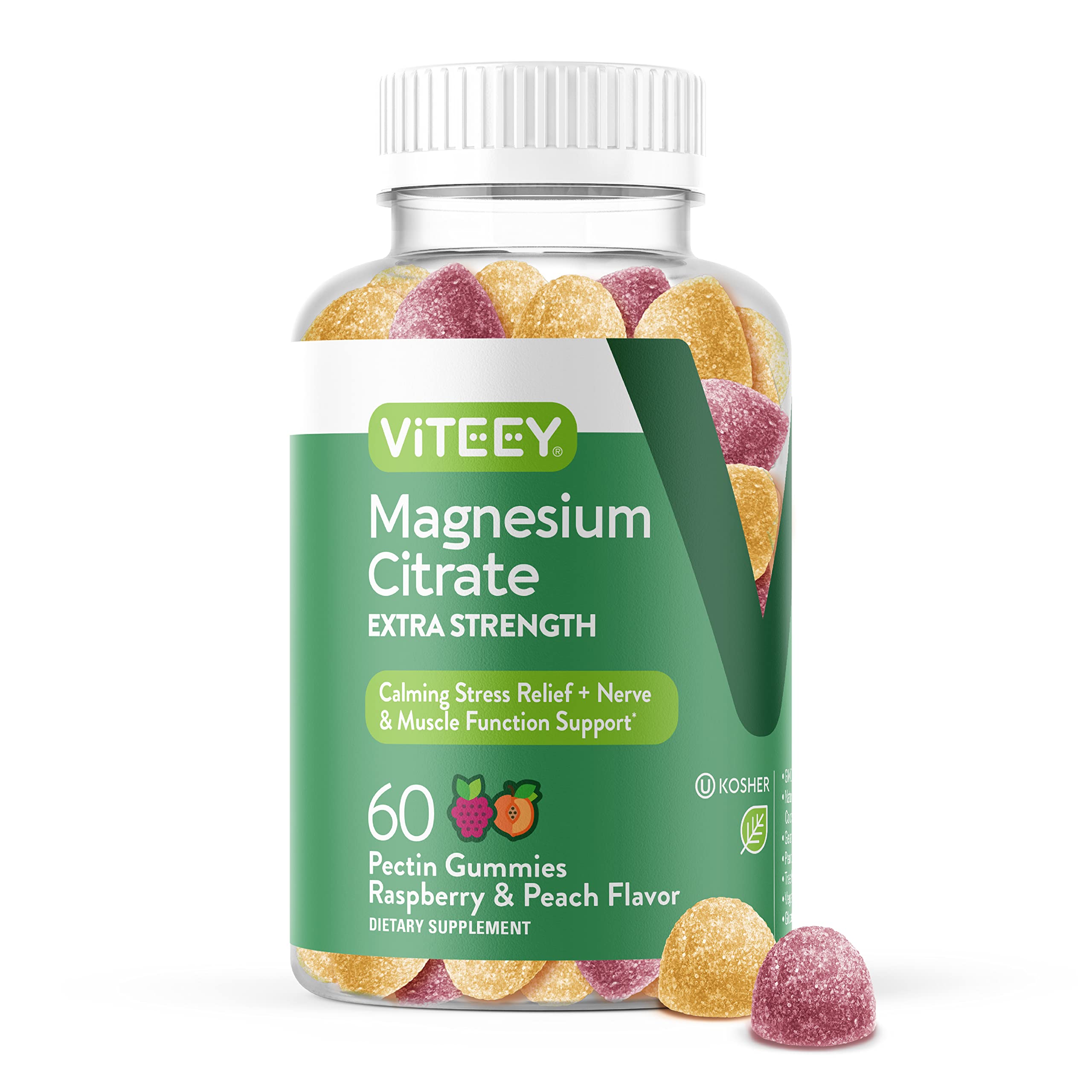 Foto 2 pulgar | Suplemento Viteey Gummies Extra Strength Con Citrato De Magnesio - Venta Internacional.