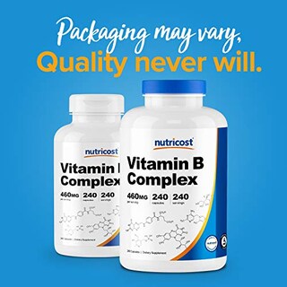 Foto 3 | Suplemento Nutricost Vitamina B Complex 460 Mg 240 Cápsulas - Venta Internacional.